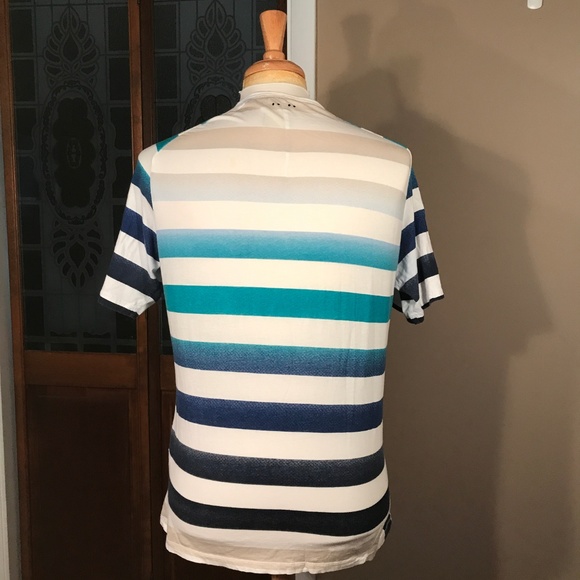 J.C. Rags Striped Short Sleeve Henley Tee - Picture 3 of 8